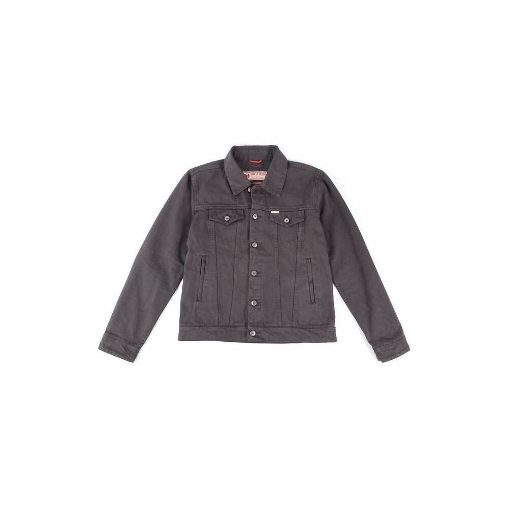 NEW IRON & RESIN men's 1st gen bull denim rambler jacket in charcoal